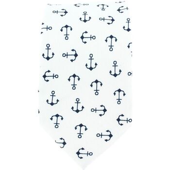 Vêtements Homme Cravates et accessoires Clj Charles Le Jeune Cravate Ancres Blanc