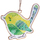 Montres & Bijoux Pendentifs Signes Grimalt Oiseau Suspendu 4 U Multicolore