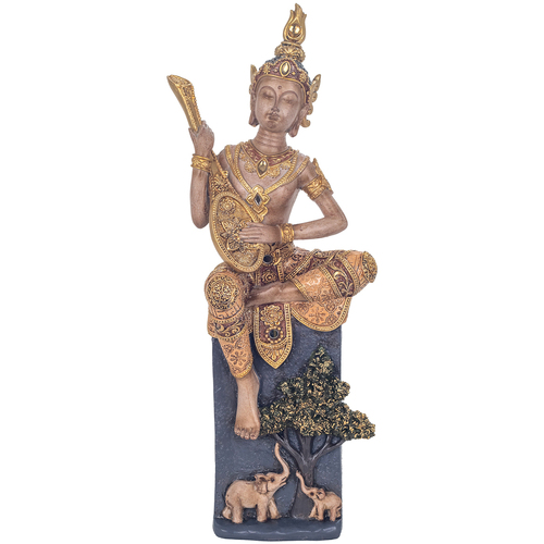 Maison & Déco Statuettes et figurines Signes Grimalt Musique De Bouddha Bouddha Doré