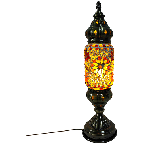 Figurine Décorative Ancienne Lampes à poser Signes Grimalt Lampe En Mosaïque Orange