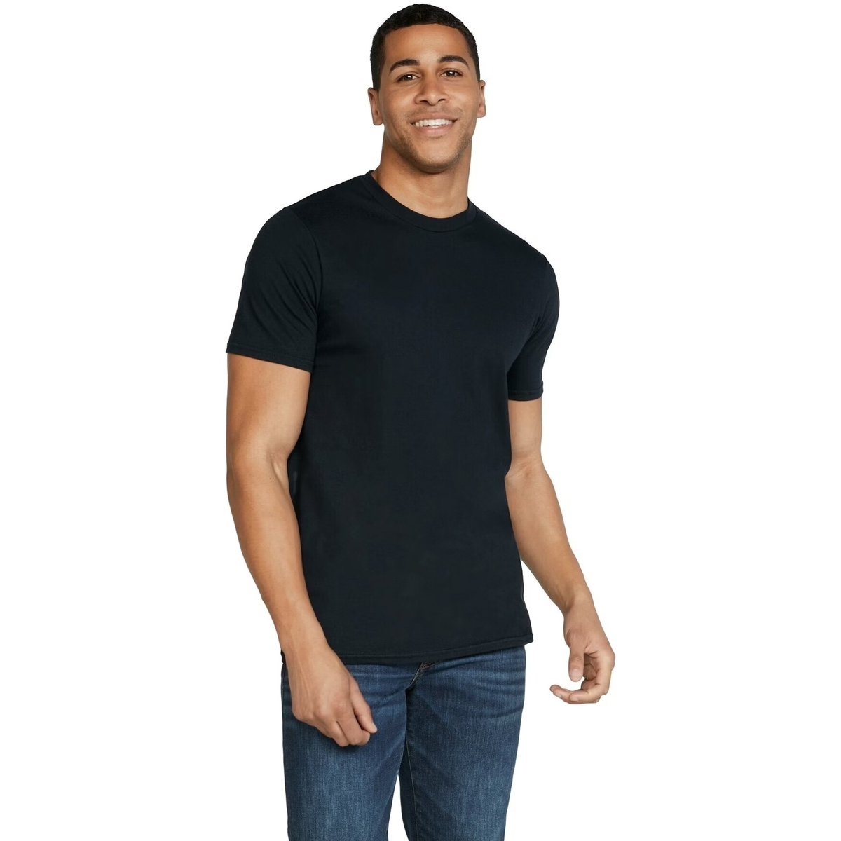 Vêtements Homme T-shirts manches longues Anvil Softstyle Noir