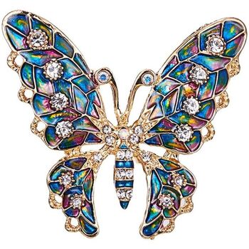 Montres & Bijoux Femme Broches / Epingles Clj Charles Le Jeune Broche Papillon Bleu