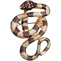 Montres & Bijoux Femme Broches / Epingles Clj Charles Le Jeune Broche serpent Jaune
