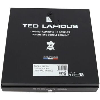 Ted Lapidus Ceinture classiques Coffret Cadeau Noir