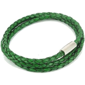 Montres & Bijoux Homme Bracelets Mon-Art Bracelet tressé Vert