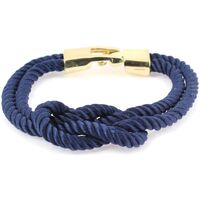 Montres & Bijoux Homme Bracelets Clj Charles Le Jeune Bracelet Noeud marin corde Bleu