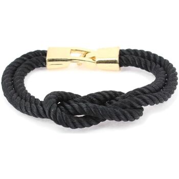 Clj Charles Le Jeune Bracelet Noeud marin corde Noir