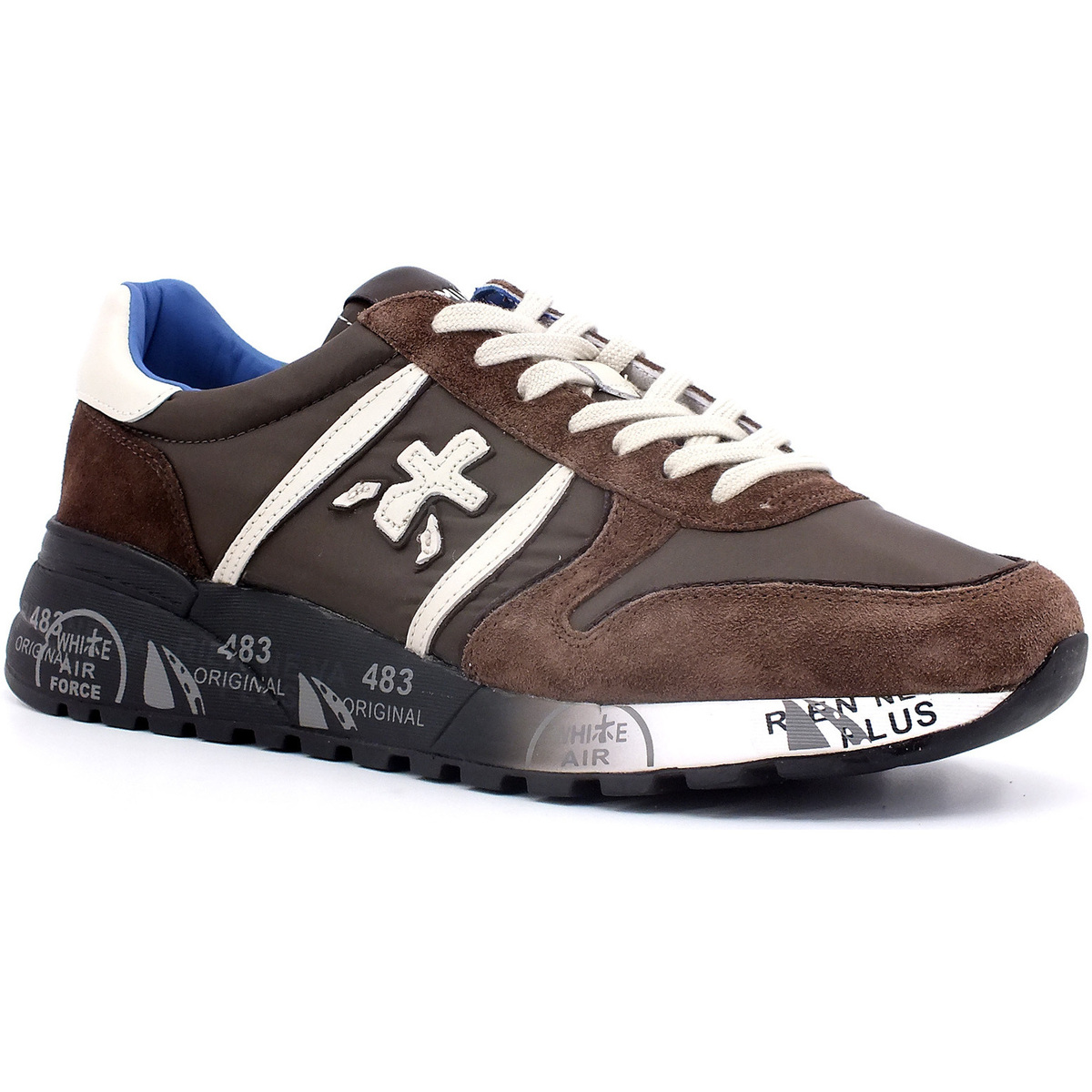 Chaussures Homme Multisport Premiata Sneaker FLAT Uomo Dark Brown LANDER-6401 Marron