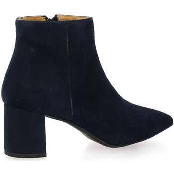 Pao Boots cuir velours Marine