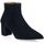 Chaussures Femme Boots Pao Boots cuir velours Marine