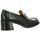 Chaussures Femme Mocassins Pao Mocassins cuir croco Noir
