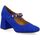 Chaussures Femme Escarpins Pao Babies cuir velours Bleu