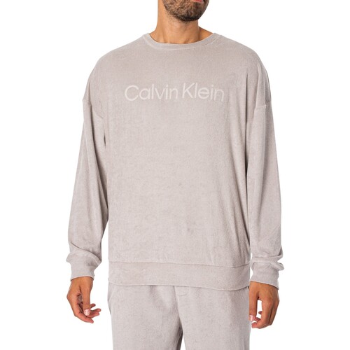 Vêtements Homme Pyjamas / Chemises de nuit Calvin Klein Jeans turn Sweat graphique lounge Gris