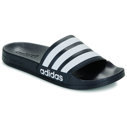 Chaussures Claquettes jeans adidas Performance ADILETTE SHOWER Marine / Blanc