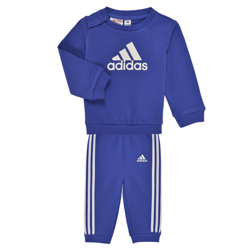Vêtements Garçon striped sleeves T-shirt Adidas Ronde Sportswear I BOS Jog FT Bleu