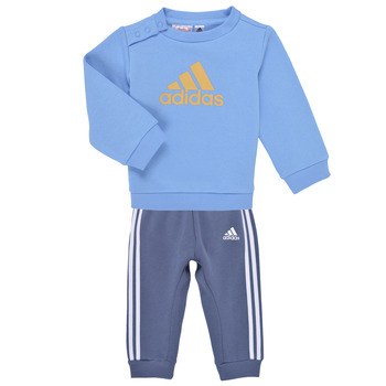 Vêtements Garçon striped sleeves T-shirt Adidas Ronde Sportswear I BOS LOGO JOG Bleu / Jaune