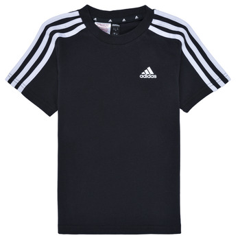 Vêtements Enfant T-shirts manches courtes warehouse Adidas Sportswear LK 3S CO TEE Noir / Blanc