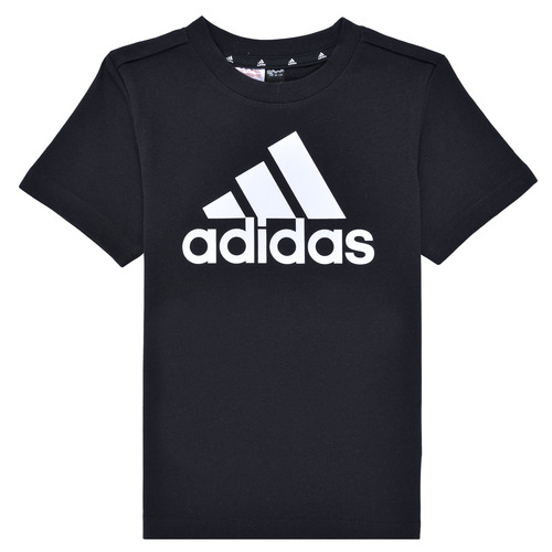 Vêtements Enfant T-shirts manches courtes ba7751 Adidas Sportswear LK BL CO TEE Noir / Blanc