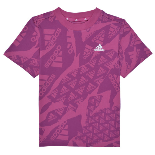 Vêtements Fille T-shirts manches courtes Adidas Sportswear LK CAMLOG Violet