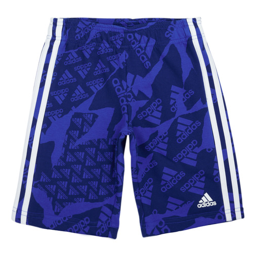 Vêtements Garçon Shorts / Bermudas Adidas running Sportswear LK CAMLOG FT SH Bleu
