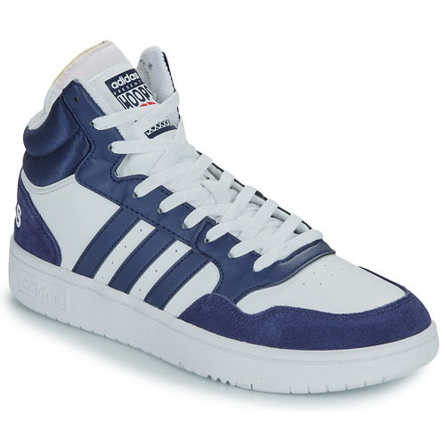 Chaussures Homme Baskets montantes warehouse Adidas Sportswear HOOPS 3.0 MID Marine / Blanc