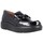 Chaussures Femme Baskets mode Wonders Zapatos Mocasín con Cuña para Mujer de  A-2821 Noir