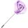 Montres & Bijoux Femme Broches / Epingles Cravate Avenue Signature Boutonnière rose satin Violet
