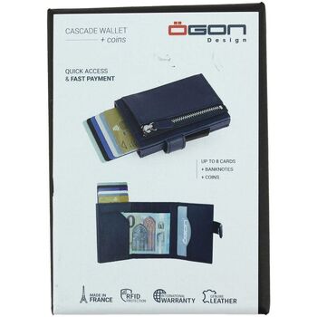 Ögon Designs Porte carte CASCADE FOR COINS Bleu