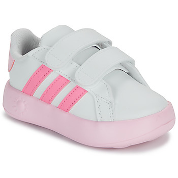 Chaussures Fille Baskets basses Adidas brown Sportswear GRAND COURT 2.0 CF I Blanc / Rose