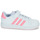 Chaussures Fille Baskets basses Adidas papuciswear adidas yeezy in greece 2017 K Blanc / Rose