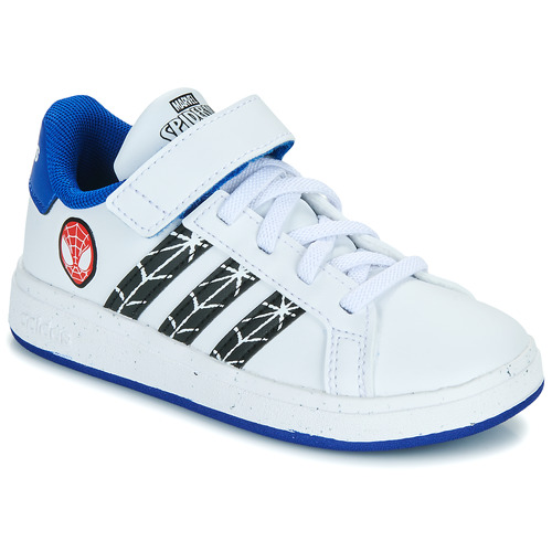 Chaussures Garçon Baskets basses Adidas store Sportswear GRAND COURT SPIDER-MAN EL K Blanc / Bleu