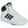 Chaussures Enfant Baskets montantes jersey Adidas Sportswear HOOPS 3.0 MID K Blanc / Noir