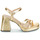 Chaussures Femme Sandales et Nu-pieds Wonders M5303 Doré