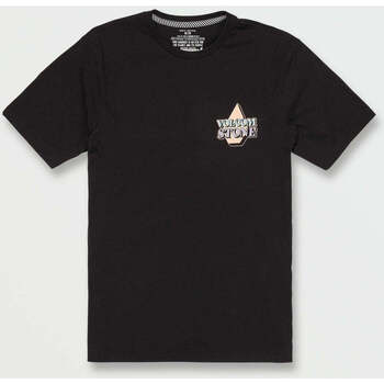 Vêtements Homme T-shirts crewneck manches courtes Volcom Camiseta  Stript SS - Black Noir
