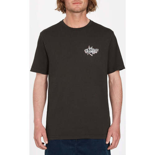 Vêtements Homme organic cotton slogan hoodie Rot Volcom Camiseta  V Entertainment - Rinsed Black Noir