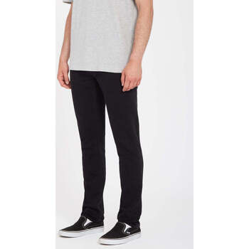 Vêtements Homme Jeans Volcom Pantalon  Solver Tapered - Black Out Noir