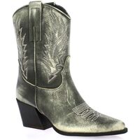 Chaussures Femme Boots Gaia While Shoes Boots cuir Gris