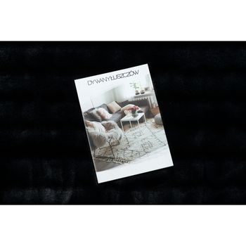 Rugsx Tapis BUBBLE noir 25 IMITATION DE FOURRURE DE LAPI 60x100 cm Noir