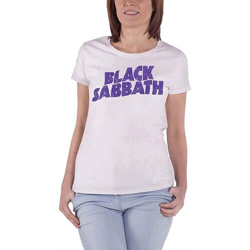 Vêtements Femme T-shirts manches longues Black Sabbath RO820 Blanc