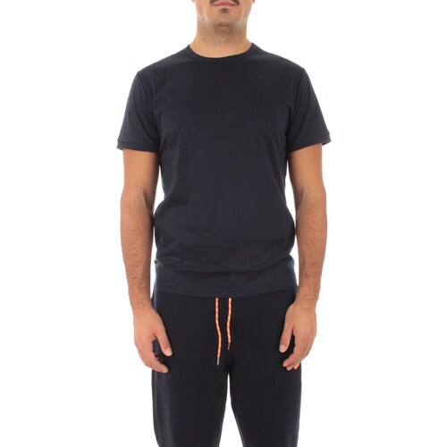 Vêtements Homme button-front long-sleeve shirt T43101 Bleu