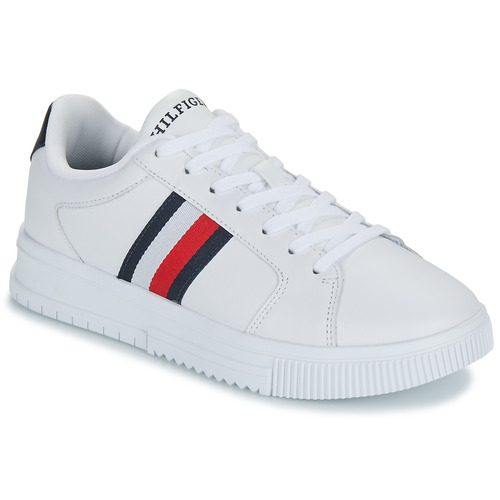 Chaussures Homme Baskets basses Tommy Hilfiger SUPERCUP LTH STRIPES ESS Blanc