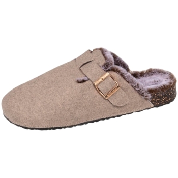 Isotoner Chaussons sabots  Ref 61523 TAH Taupe chine Beige