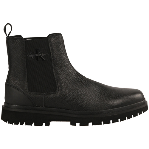 Chaussures Homme Boots Calvin Klein faux-leather JEANS ym0ym00750-0gt Noir
