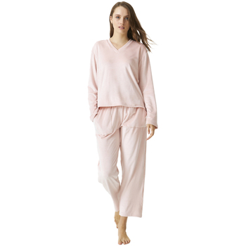 Vêtements Femme Pyjamas / Chemises de nuit J And J Brothers JJBDP0202 Rose