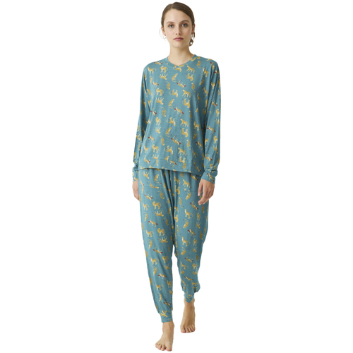 Vêtements Femme Pyjamas / Chemises de nuit Le Temps des Cerises JJBDP0600 Bleu