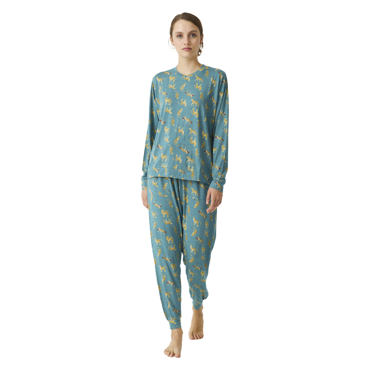 Vêtements Femme Pyjamas / Chemises de nuit J&j Brothers JJBDP0600 Bleu