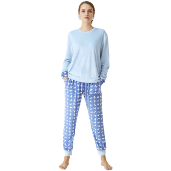 Vêtements Femme Pyjamas / Chemises de nuit J And J Brothers JJBDP0801 Bleu