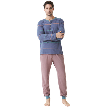 Vêtements Homme Pyjamas / Chemises de nuit J And J Brothers JJBDP5500 Bleu