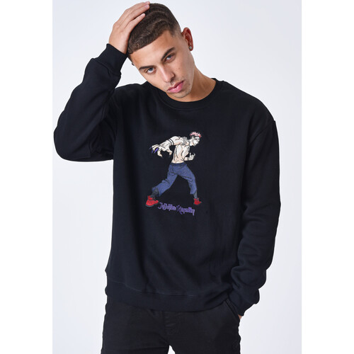 Vêtements Homme Ports V Sweatshirt im Layering-Look Grün Sweat-Shirt JK07 Noir