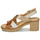 Chaussures Femme Sandales et Nu-pieds Pikolinos CANARIAS W8W Cognac / Doré / Blanc